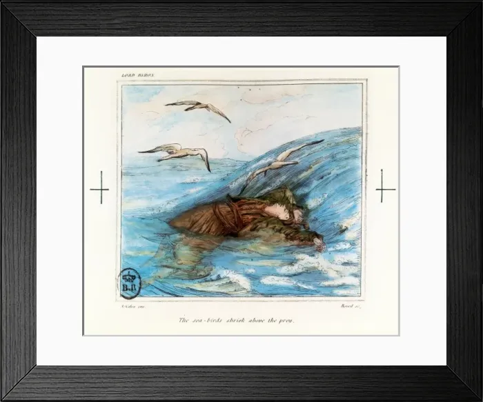 Framed Print : Byron, George Gordon Byron, 6th Baron, called Lord Byron (17 Framed Print : Byron, George Gordon Byron, 6th Baron, called Lord Byron (17