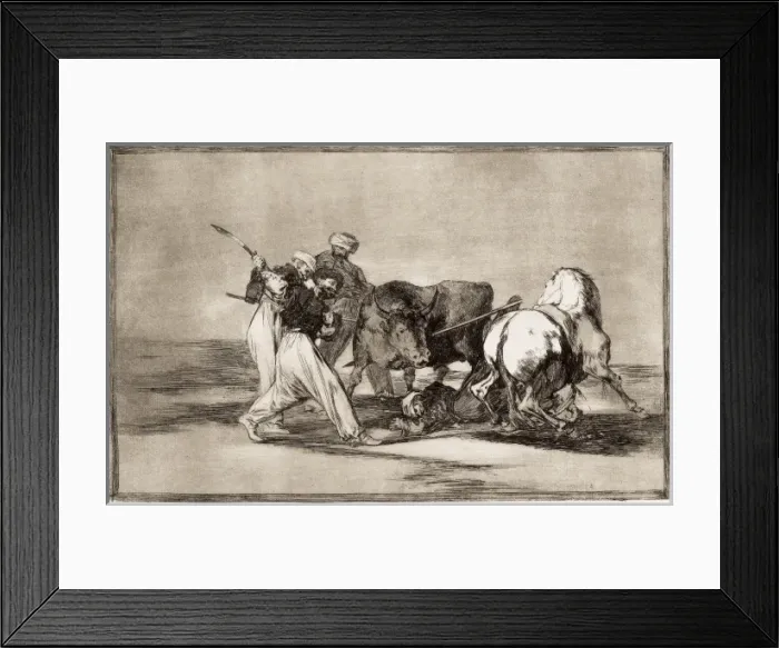 Framed Print : The Moors who had settled in Spain, giving up the superstiti Framed Print : The Moors who had settled in Spain, giving up the superstiti