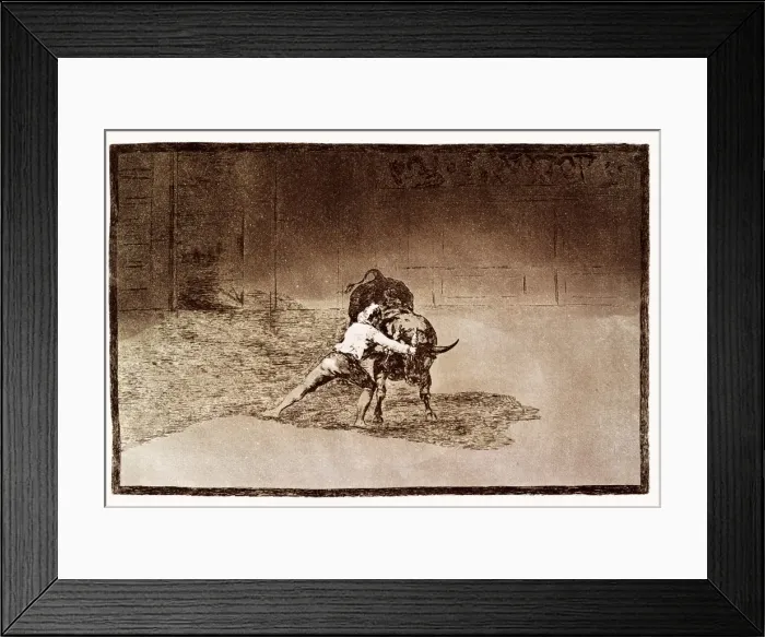 Framed Print : famous Martincho places the banderillas Framed Print : famous Martincho places the banderillas