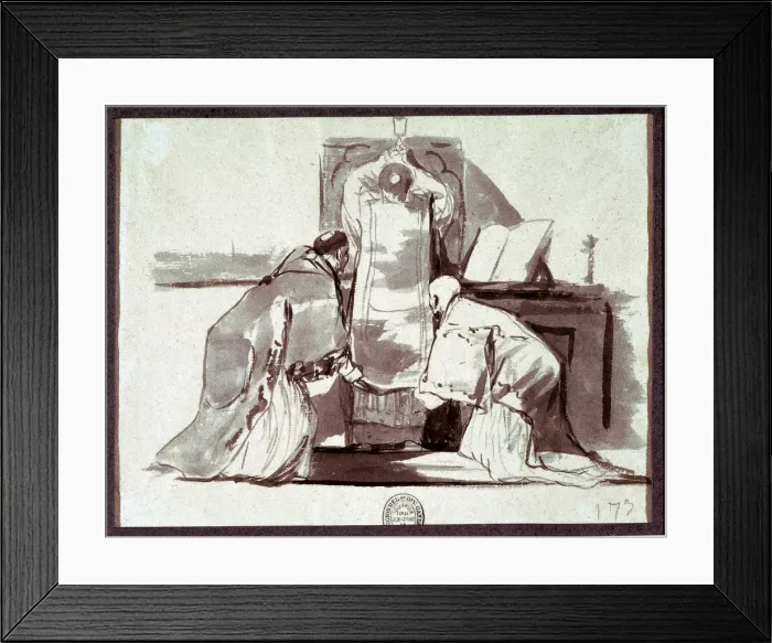 Framed Print : The Mass. GOYA Y LUCIENTES, Francisco de (1746-1828) Framed Print : The Mass. GOYA Y LUCIENTES, Francisco de (1746-1828)