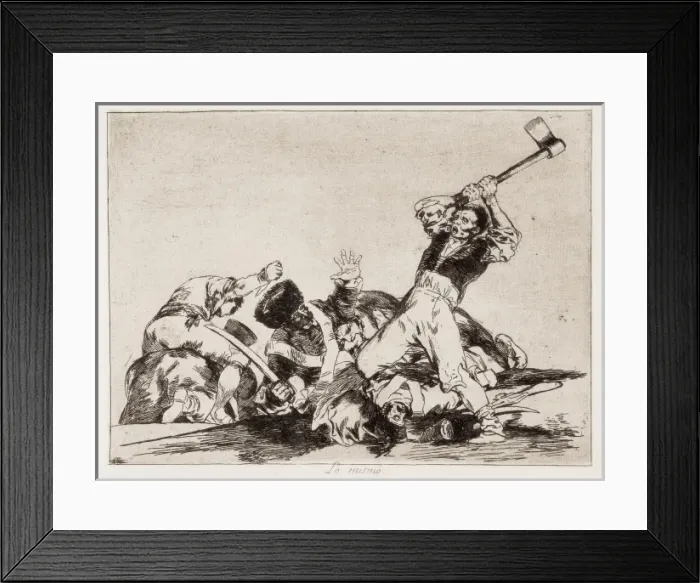 Framed Print : The same. GOYA Y LUCIENTES, Francisco de (1746-1828) Framed Print : The same. GOYA Y LUCIENTES, Francisco de (1746-1828)