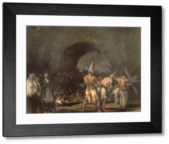 Framed Print : Scene of Flagellants Framed Print : Scene of Flagellants