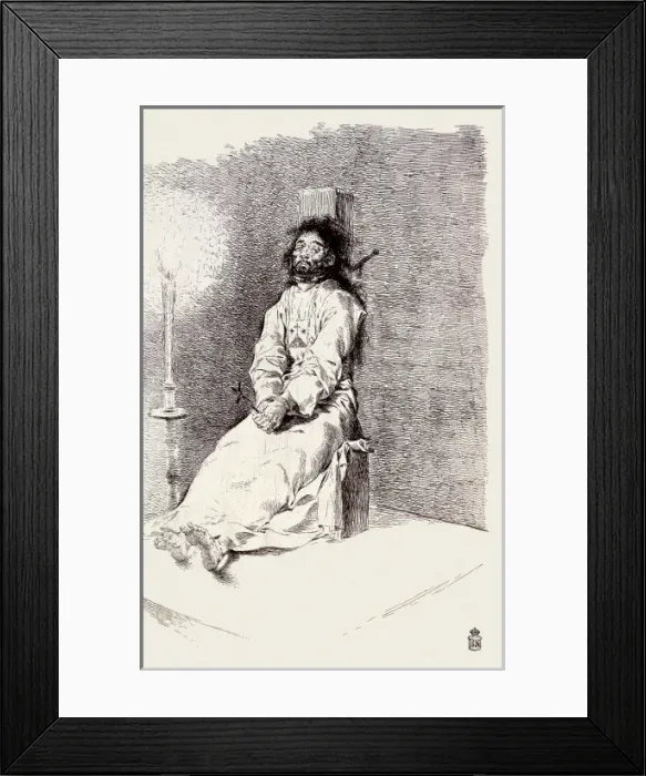 Framed Print : The Garrotted Man Framed Print : The Garrotted Man