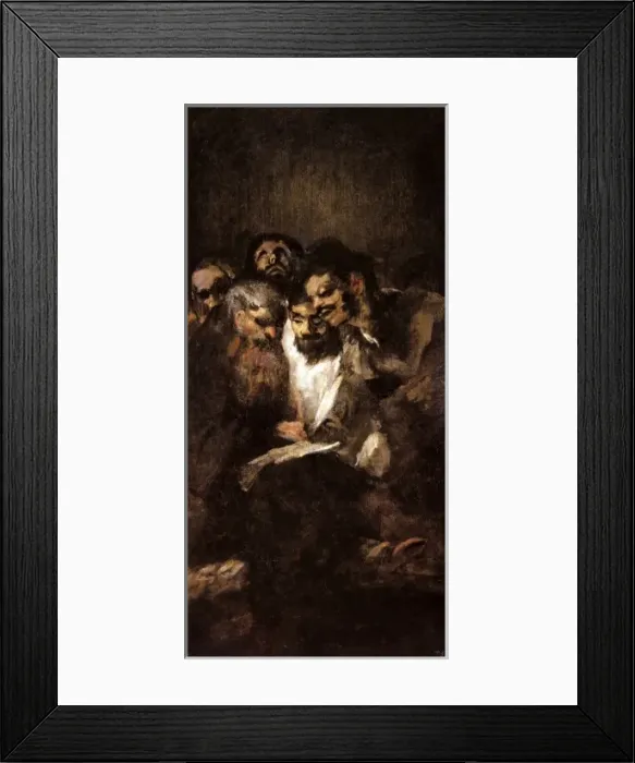 Framed Print : Men Reading Framed Print : Men Reading