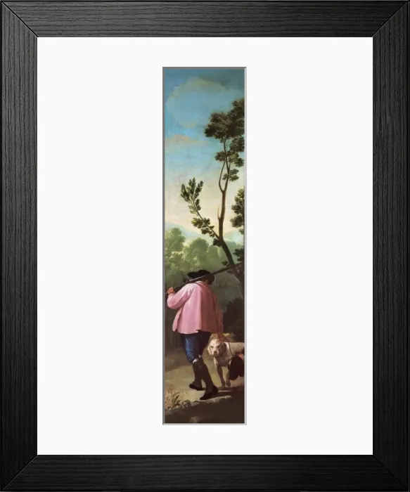 Framed Print : The Hunter and his Dogs Framed Print : The Hunter and his Dogs