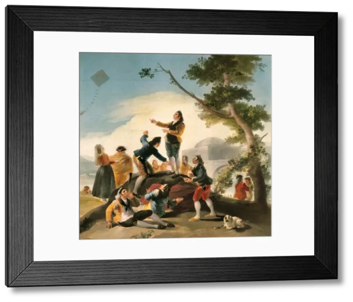 Framed Print : The Kite. GOYA Y LUCIENTES, Francisco de (1746-1828) Framed Print : The Kite. GOYA Y LUCIENTES, Francisco de (1746-1828)