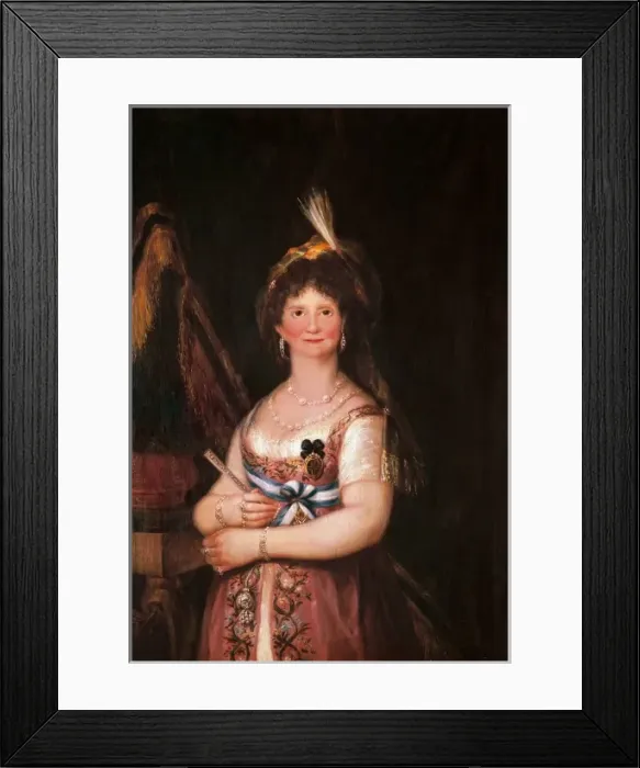 Framed Print : Portrait of Queen Maria Luisa, wife of King Charles IV of Sp Framed Print : Portrait of Queen Maria Luisa, wife of King Charles IV of Sp