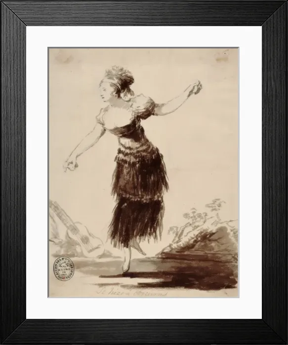 Framed Print : Se hizo a obscuras (It was made in darkness). Figure of a ba Framed Print : Se hizo a obscuras (It was made in darkness). Figure of a ba