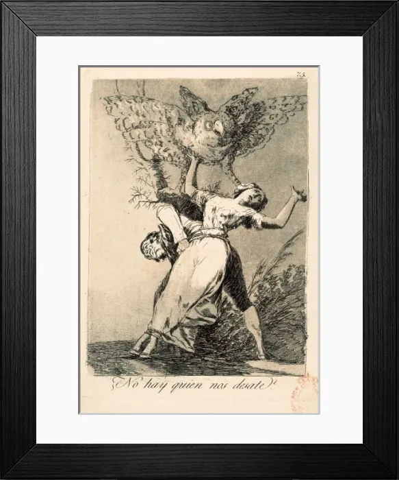 Framed Print : Can t anyone untie us? Plate 75 of Los Caprichos Framed Print : Can t anyone untie us? Plate 75 of Los Caprichos