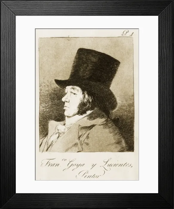 Framed Print : Francisco de Goya y Lucientes, painter. Capricho plate 1