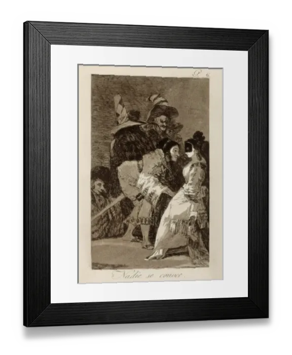 Framed Print : Carnival Scene, Plate 6 of Los Caprichos Framed Print : Carnival Scene, Plate 6 of Los Caprichos