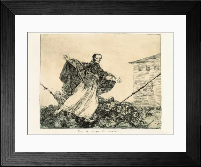 Framed Print : May the cord break. Plate 77 of The Disasters of War Framed Print : May the cord break. Plate 77 of The Disasters of War