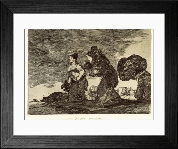 Framed Print : And this too. Plate 45 of The Disasters of War Framed Print : And this too. Plate 45 of The Disasters of War
