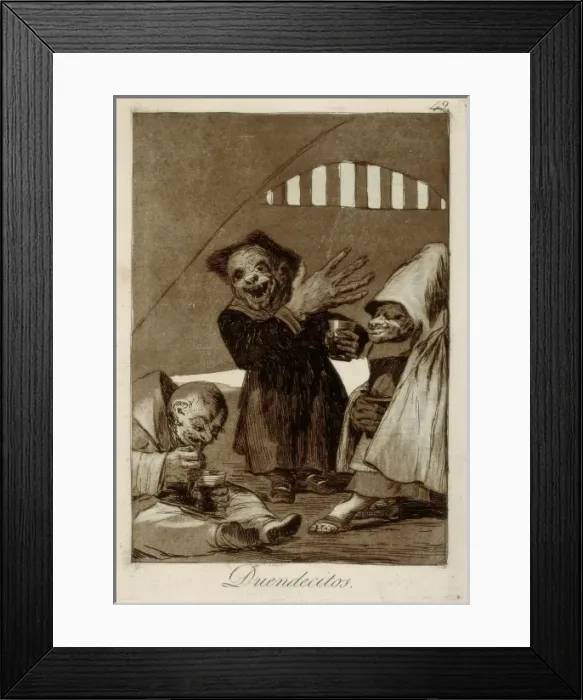Framed Print : Hobgoblins. Plate 49 of Los Caprichos Framed Print : Hobgoblins. Plate 49 of Los Caprichos