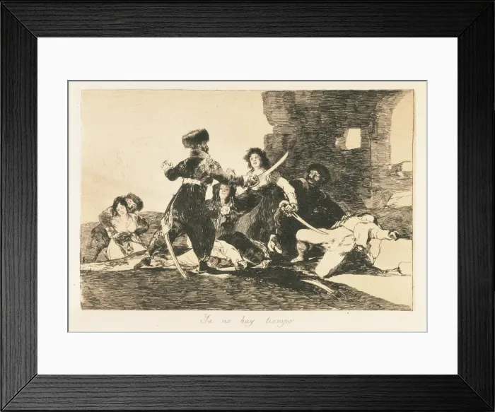 Framed Print : There isn t time now. Plate 19 of The Disasters of War Framed Print : There isn t time now. Plate 19 of The Disasters of War