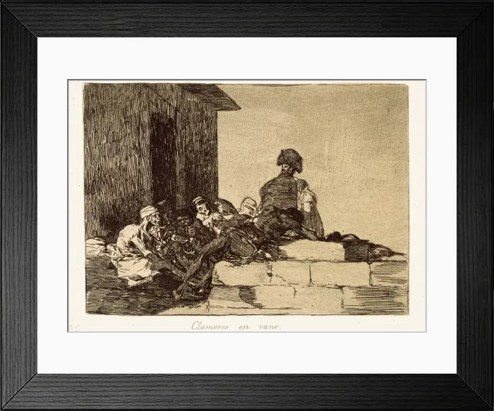 Framed Print : Appeals are in vain. Plate 54 of The Disasters of War Framed Print : Appeals are in vain. Plate 54 of The Disasters of War