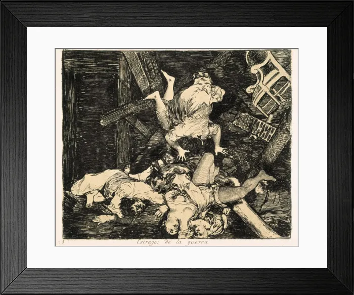 Framed Print : Ravages of war. Plate 30 of The Disasters of War Framed Print : Ravages of war. Plate 30 of The Disasters of War