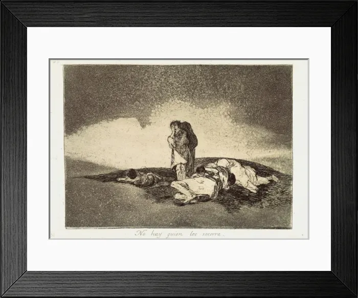 Framed Print : There is no-one to help them. Plate 60 of The Disasters of W Framed Print : There is no-one to help them. Plate 60 of The Disasters of W