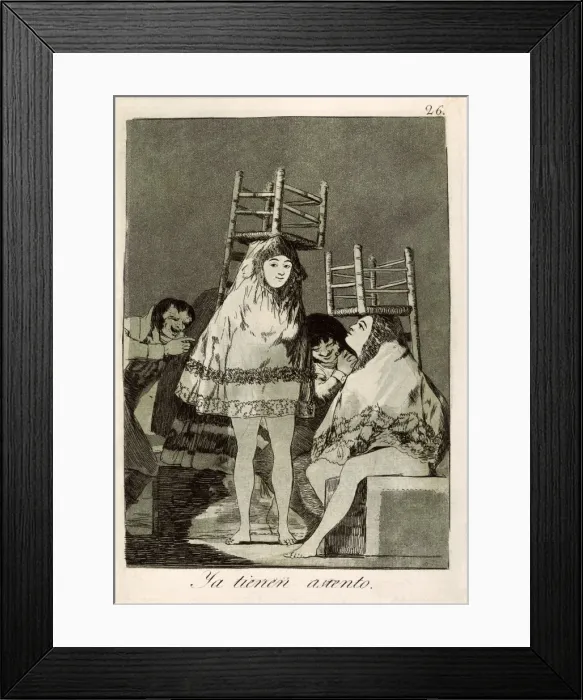 Framed Print : They ve already got a seat. Plate 60 of Los Caprichos Framed Print : They ve already got a seat. Plate 60 of Los Caprichos