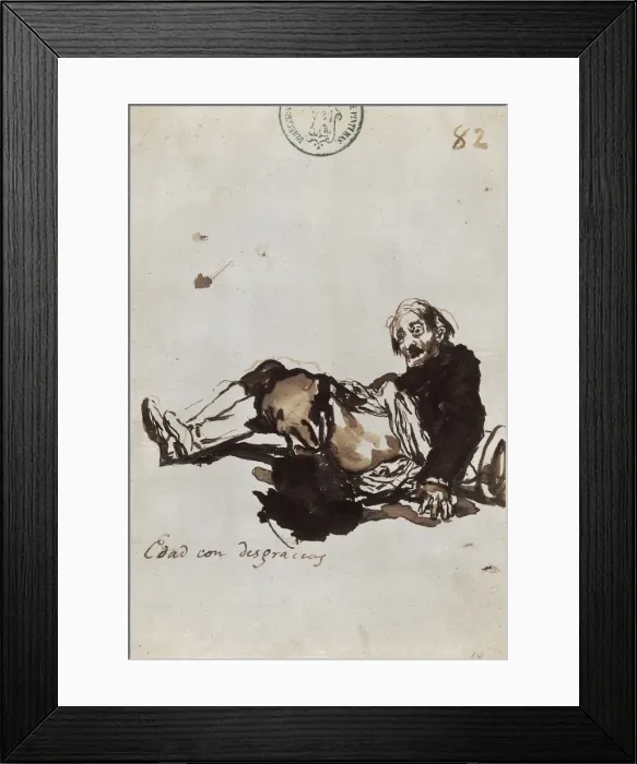 Framed Print : Edad con desgracias Framed Print : Edad con desgracias