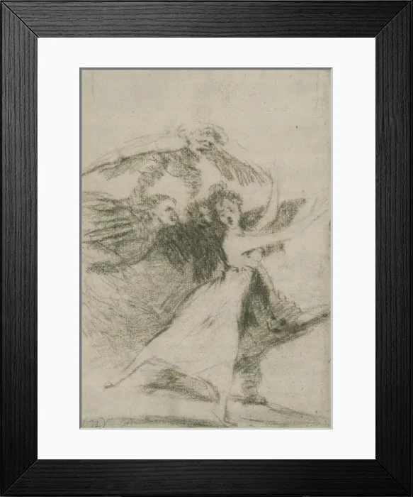 Framed Print : Los Caprichos. Preparatory drawing for plate 72 Framed Print : Los Caprichos. Preparatory drawing for plate 72
