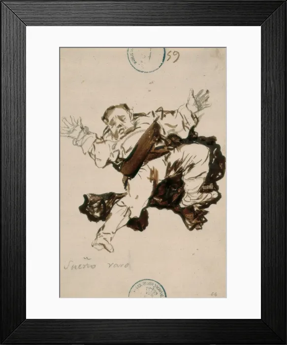 Framed Print : Strange Dream. Drawing from Album B Framed Print : Strange Dream. Drawing from Album B