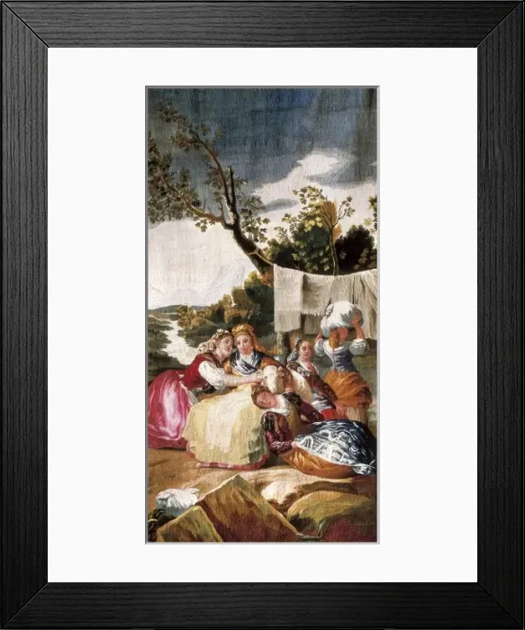 Framed Print : The Washerwomen Framed Print : The Washerwomen