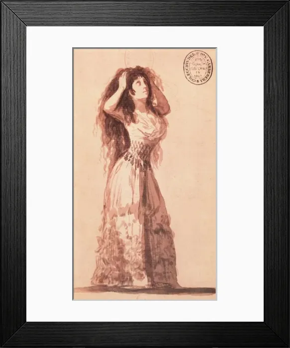 Framed Print : The Duchess of Alba Arranging Her Hair Framed Print : The Duchess of Alba Arranging Her Hair