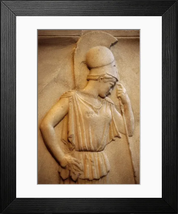 Framed Print : Relief of the Mourning Athena Framed Print : Relief of the Mourning Athena