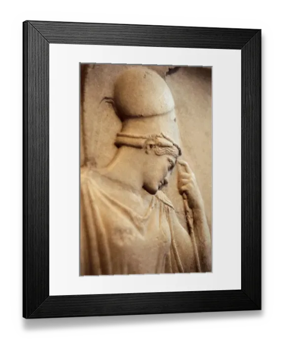 Framed Print : Relief of the Mourning Athena Framed Print : Relief of the Mourning Athena