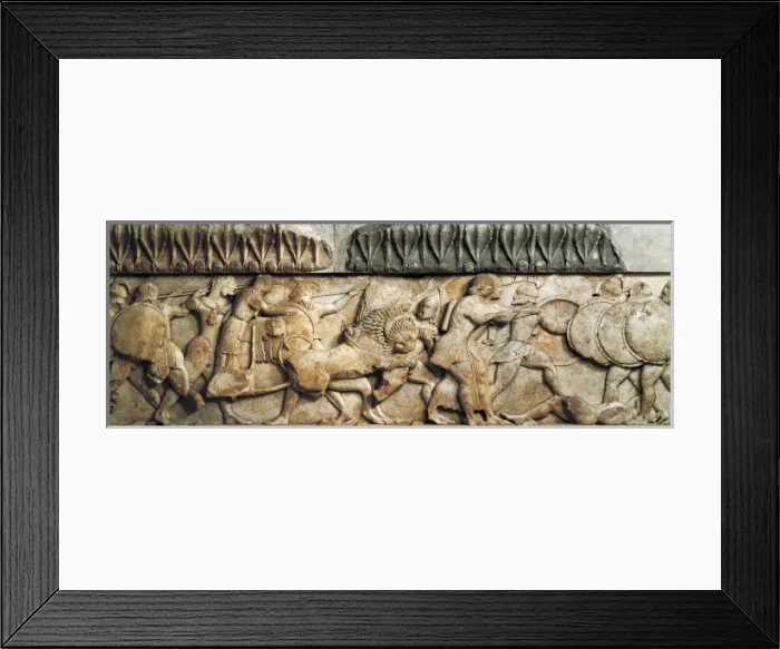 Framed Print : Pediment and Frieze From Framed Print : Pediment and Frieze From
