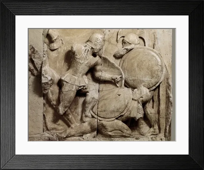 Framed Print : Pediment and frieze from the treasury of the Siphnians Framed Print : Pediment and frieze from the treasury of the Siphnians