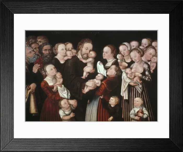 Framed Print : Cranach, Lucas, the Elder (1472-1553). Jesus Framed Print : Cranach, Lucas, the Elder (1472-1553). Jesus