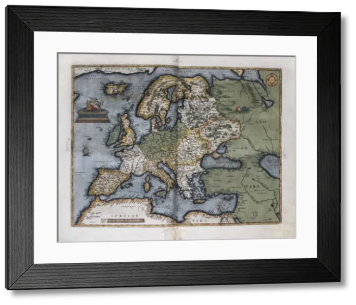 Framed Print : ORTELIUS, Abraham (1527-1598). Theatrum Orbis Framed Print : ORTELIUS, Abraham (1527-1598). Theatrum Orbis