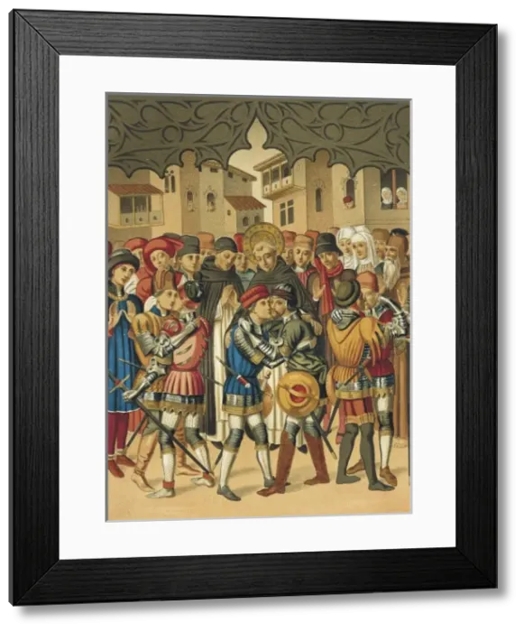 Framed Print : VICENTE FERRER, Saint (1350-1419). The Saint Framed Print : VICENTE FERRER, Saint (1350-1419). The Saint