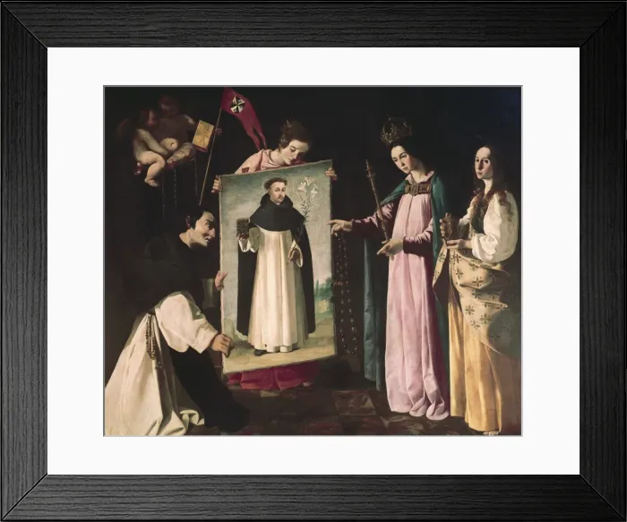 Framed Print : ZURBARAN, Francisco de (1598-1664). The Miraculous Framed Print : ZURBARAN, Francisco de (1598-1664). The Miraculous