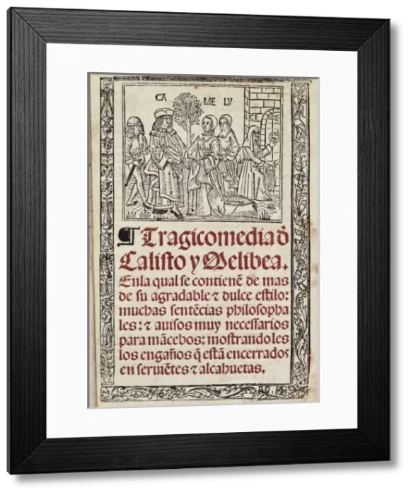 Framed Print : ROJAS, Fernando de (1465-1541). Spanish writer Framed Print : ROJAS, Fernando de (1465-1541). Spanish writer