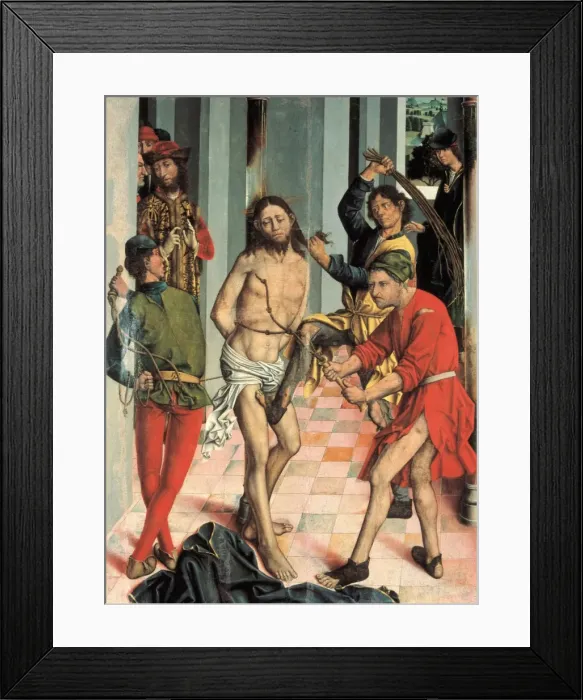 Framed Print : GALLEGO, Fernando (1440-1507). The Flagellation Framed Print : GALLEGO, Fernando (1440-1507). The Flagellation