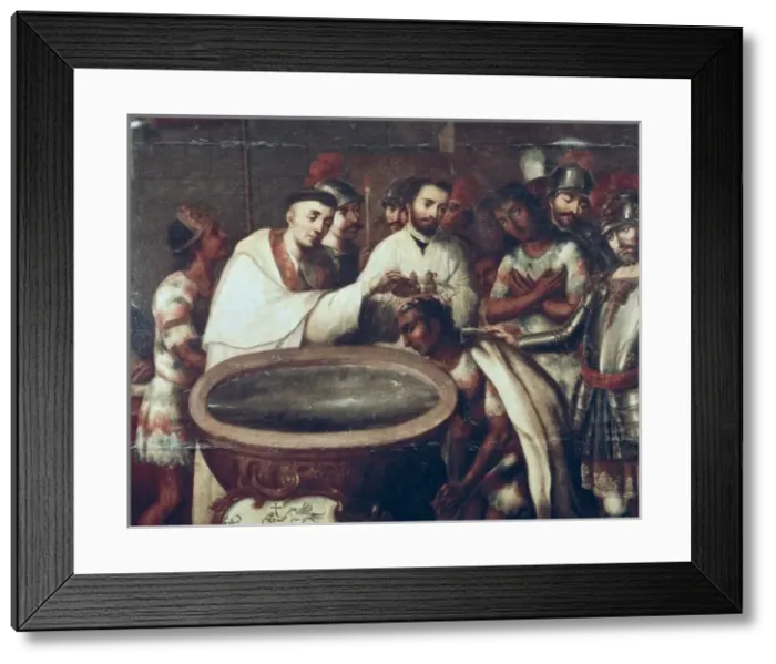 Framed Print : CUAUHTɍOC (1502-1525). Last Aztec ruler. Nephew Framed Print : CUAUHTɍOC (1502-1525). Last Aztec ruler. Nephew