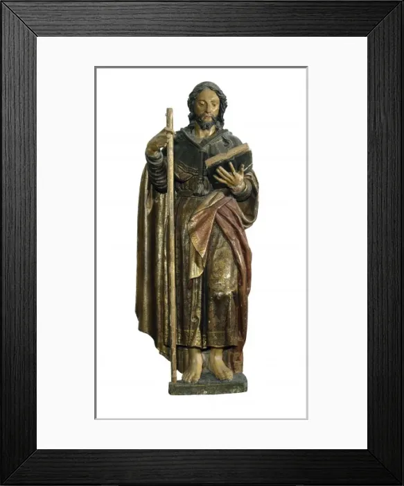 Framed Print : ROJAS, Pablo de (1549-1611). Pilgrim James. SPAIN Framed Print : ROJAS, Pablo de (1549-1611). Pilgrim James. SPAIN