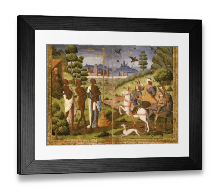 Framed Print : Book of Hours for Charles V. 16th c. Legend of Framed Print : Book of Hours for Charles V. 16th c. Legend of