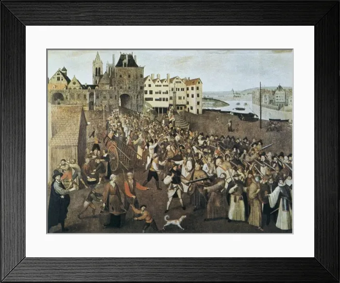 Framed Print : Procession of the Holy League Leaving the Saint-Jean Framed Print : Procession of the Holy League Leaving the Saint-Jean