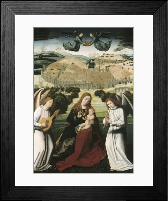 Framed Print : Christus, Petrus. The Virgin of Granada. beg Framed Print : Christus, Petrus. The Virgin of Granada. beg
