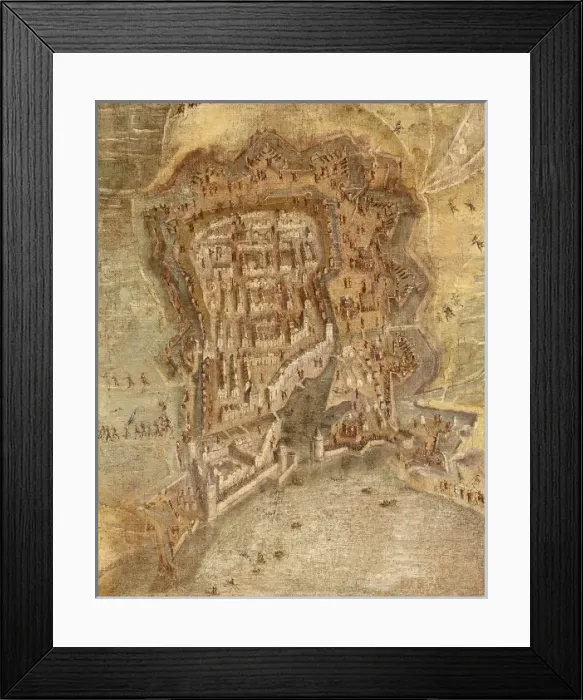 Framed Print : Siege of La Rochelle. From 10th January 1627 Framed Print : Siege of La Rochelle. From 10th January 1627