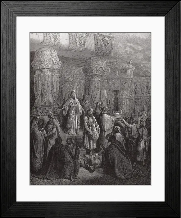 Framed Print : Dore, Paul Gustave (1832-1883). La Sainte Bible Framed Print : Dore, Paul Gustave (1832-1883). La Sainte Bible