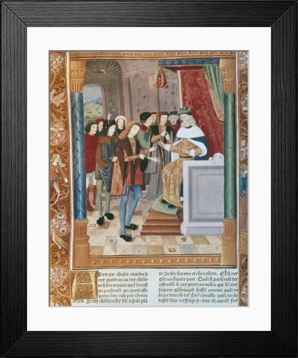 Framed Print : GONTRAN I (545-592). King of Burgundy and Orleans Framed Print : GONTRAN I (545-592). King of Burgundy and Orleans