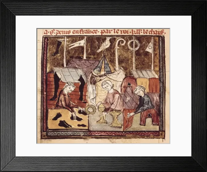 Framed Print : Saint-Denis market in Paris. Illustration from Framed Print : Saint-Denis market in Paris. Illustration from