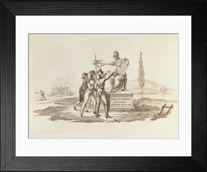 Framed Print : Spain (1812). Constitution of the Cadiz Cortes Framed Print : Spain (1812). Constitution of the Cadiz Cortes
