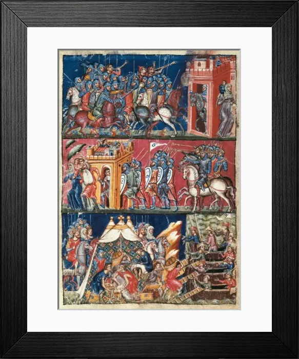 Framed Print : Trojan War. The first plundering of Troy. Illustration Framed Print : Trojan War. The first plundering of Troy. Illustration