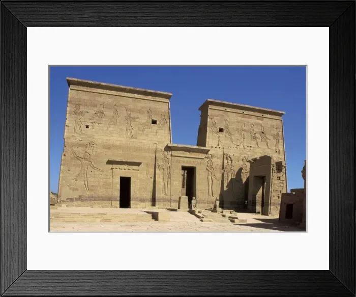 Framed Print : Temple of Isis. EGYPT. Philae. Temple of Isis Framed Print : Temple of Isis. EGYPT. Philae. Temple of Isis
